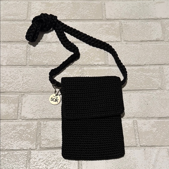 The Sak Black Knit Shoulder Bag - Picture 1 of 6